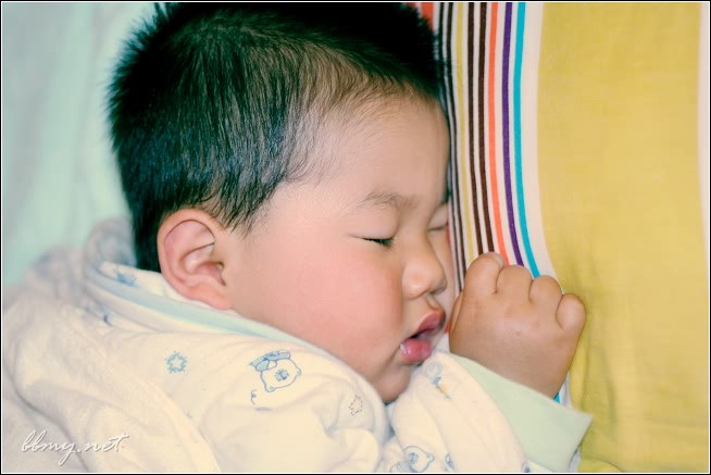 金东浩我们家的睡宝宝照片